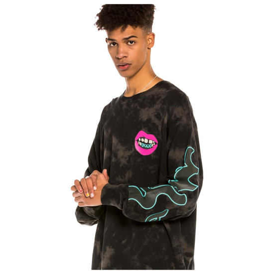 Grimey Ανδρική μακρυμάνικη μπλούζα Day Dreamer Bleached Long Sleeve
